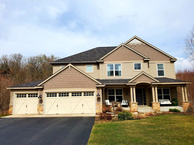 Owens corning duration shingles in black sable installed by northern exteriors on a twin cities home